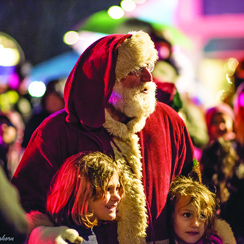 Santa at Silverton’s Tree Lighting 2023. Jim Kinghorn