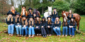 The Silverton High equestrian team, which participated in the Oregon High School Equstrian Teams state championships May 9-12 in Redmond. Four of the team members advanced to the Pacific Northwest regionals in Moses Lake, Washington.  Submitted Photo